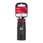 Milwaukee 4932480340 SHOCKWAVE Deep 1/2" 22mm Impact Duty Hexagon Socket Milwaukee 4932480340 SHOCKWAVE Deep 1/2" 22mm Impact Duty Hexagon Socket