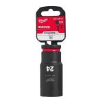 Milwaukee 4932480342 SHOCKWAVE Deep 1/2" 24mm Impact Duty Hexagon Socket Milwaukee 4932480342 SHOCKWAVE Deep 1/2" 24mm Impact Duty Hexagon Socket