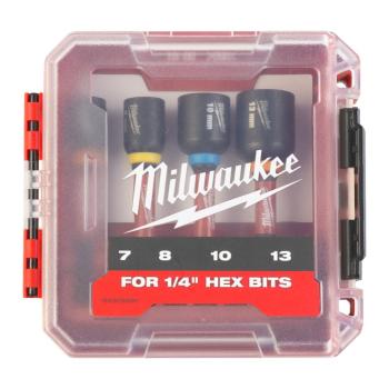 Milwaukee 4932492445 Shockwave Impact Duty Magnetic Nut Driver 4 Piece Set