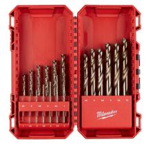 Milwaukee 4932493867 19 Piece Shockwave Red Cobalt HSS Metal Drill Bit Set