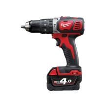 Milwaukee M18BPD-402C 18V Compact Percussion Drill With 2x 4.0Ah Batteries