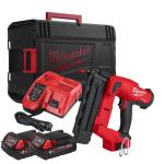 Milwaukee M18FN18GS-202X M18 FUEL 18 Gauge Finish Nailer With 2x 2Ah Batteries Milwaukee M18FN18GS-202X M18 FUEL 18 Gauge Finish Nailer With 2x 2Ah Batteries