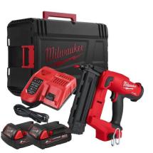 Milwaukee M18FN18GS-202X M18 FUEL 18 Gauge Finish Nailer With 2x 2Ah Batteries Milwaukee M18FN18GS-202X M18 FUEL 18 Gauge Finish Nailer With 2x 2Ah Batteries