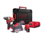 Milwaukee M12FPP2F-202X M12 Combi & Cut-off Saw 2 x 2ah Batteries Milwaukee M12FPP2F-202X M12 Combi & Cut-off Saw 2 x 2ah Batteries