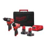 Milwaukee M12FPP2A-602X M12 FUEL Twin Pack With 2 x 6.0Ah Batteries Milwaukee M12FPP2A-602X M12 FUEL Twin Pack With 2 x 6.0Ah Batteries