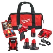 Milwaukee M12 FPP3AK-402B 12V Fuel Brushless 2 Piece Kit With 2x 4.0Ah 1x 2.0Ah Batteries