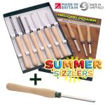 Record 103730 6-Piece HSS Turning Tool Set With FREE Dovetail Tool Record 103730 6-Piece HSS Turning Tool Set With FREE Dovetail Tool