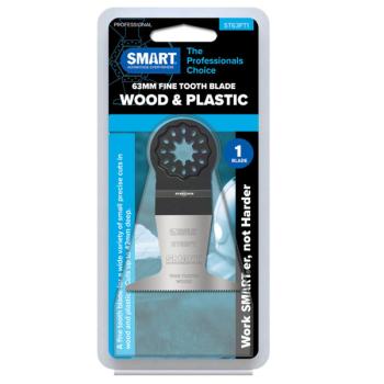 SMART ST63FT1 Starlock 63mm Fine Tooth Wood Multi Tool Blade SMART ST63FT1 Starlock 63mm Fine Tooth Wood Multi Tool Blade