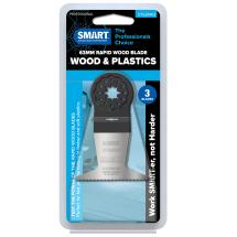 SMART ST63RW3 Starlock 63mm Rapid Wood Multi Tool Blade Pack Of 3 SMART ST63RW3 Starlock 63mm Rapid Wood Multi Tool Blade Pack Of 3