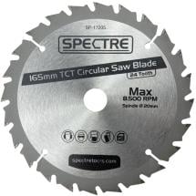 Spectre SP-17205 165mm x 20mm x 24T TCT Circular Saw Blade Spectre SP-17205 165mm x 20mm x 24T TCT Circular Saw Blade