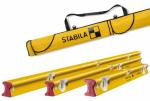 Stabila 3 Piece Type R-300 610mm, 1200mm & 1800mm Spirit Level Set With Bag Stabila 3 Piece Type R-300 610mm, 1200mm & 1800mm Spirit Level Set With Bag