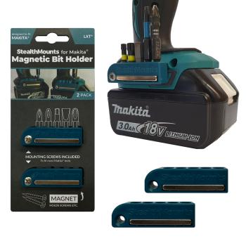 StealthMounts Magnetic Bit Holder for Makita LXT & XGT Tools Pack of 2 StealthMounts Magnetic Bit Holder for Makita LXT & XGT Tools Pack of 2