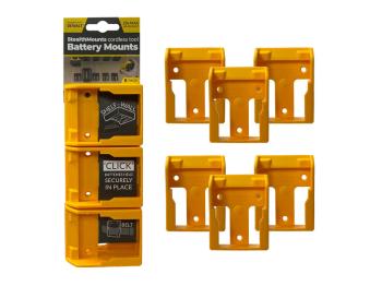 StealthMounts Dewalt 18V XR Battery Mounts Pack of 6 StealthMounts Dewalt 18V XR Battery Mounts Pack of 6