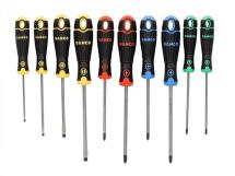 Bahco BAHB219010RB Coloured Handle Screwdriver 10 Piece Set