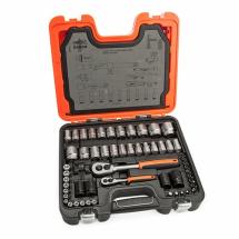 Bahco S800 1/4inch & 1/2inch Drive Metric and Imperial 77 Piece Socket Set