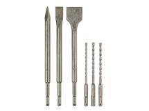 DeWALT DT60331 SDS Plus Drill & Chisel Bit 6 Piece Set DeWALT DT60331 SDS Plus Drill & Chisel Bit 6 Piece Set