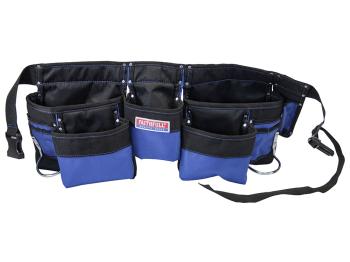 Faithfull Double Tool & Nail Pouch 2100D Nylon Faithfull Double Tool & Nail Pouch 2100D Nylon