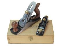 Faithfull No.4 Plane & No.60 1 /2 Plane In Wooden Box