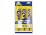 IRWIN Blue Groove 6X Wood Drill Bit 3 Piece Set IRWIN Blue Groove 6X Wood Drill Bit 3 Piece Set