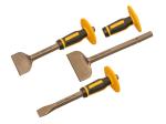 Roughneck ROU31933 Bolster & Chisel Set With Non-Slip Guards 3 Piece Set Roughneck ROU31933 Bolster & Chisel Set With Non-Slip Guards 3 Piece Set