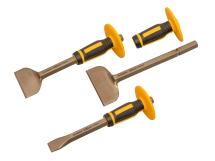 Roughneck ROU31933 Bolster & Chisel Set With Non-Slip Guards 3 Piece Set