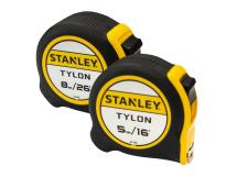 STANLEY STA998985 Tylon Pocket Tapes 5m/16ft & 8m/26ft Twin Pack STANLEY STA998985 Tylon Pocket Tapes 5m/16ft & 8m/26ft Twin Pack