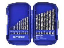 Faithfull HSS 19 Piece Drill Bit Set 1-10mm