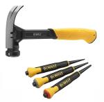 DeWalt 567G (20oz) Claw Hammer With Free 3 Piece Nail Set DeWalt 567G (20oz) Claw Hammer With Free 3 Piece Nail Set