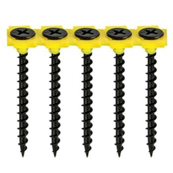 TIMco 3.5 x 32mm Collated Drywall Screws Coarse Thread Black Qty 1000