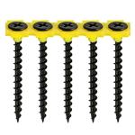 TIMco 3.5 x 45mm Collated Drywall Screws Coarse Thread Black Qty 1000 TIMco 3.5 x 45mm Collated Drywall Screws Coarse Thread Black Qty 1000