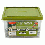TIMco 4.5 x 75mm C2 Green Countersunk Decking Screw Qty 250 TIMco 4.5 x 75mm C2 Green Countersunk Decking Screw Qty 250