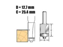 Trend C116 X 1/4 Tungsten Carbide Self Guided Trim 1/2in Trend C116 X 1/4 Tungsten Carbide Self Guided Trim 1/2in