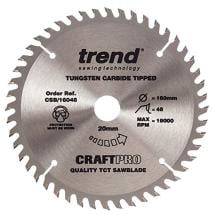 Trend CSB/16048 Craft Saw Blade 160mm x 48T x 20mm