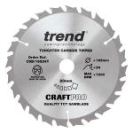 Trend CSB/16524T TCT Craft Saw Blade 165mm x 24T x 20mm Thin Trend CSB/16524T TCT Craft Saw Blade 165mm x 24T x 20mm Thin