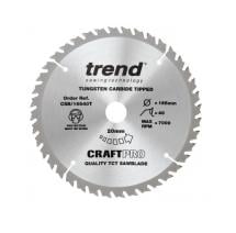 Trend CSB/16540T TCT Craft Saw Blade 165mm x 40T x 20mm Thin