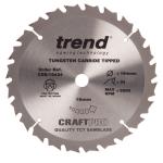 Trend CSB/18424 TCT Craft Saw Blade 184mm x 24T x 16mm Trend CSB/18424 TCT Craft Saw Blade 184mm x 24T x 16mm