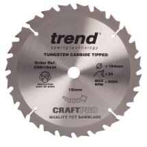 Trend CSB/18424 TCT Craft Saw Blade 184mm x 24T x 16mm