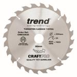 Trend CSB/23024 TCT Craft Saw Blade 230mm x 24T x 30mm Trend CSB/23024 TCT Craft Saw Blade 230mm x 24T x 30mm