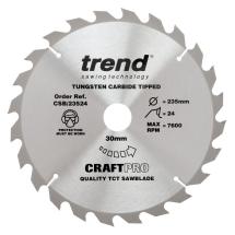 Trend CSB/23524 TCT Craft Saw Blade 235mm x 24T x 30mm