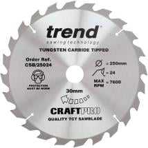 Trend CSB/25024 Craft Saw Blade 250mm x 24T x 30mm