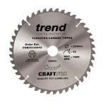 Trend CSB/CC25042 TCT Craft Saw Blade Crosscut 250mm x 42T x 30mm Trend CSB/CC25042 TCT Craft Saw Blade Crosscut 250mm x 42T x 30mm