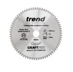 Trend CSB/CC25072 TCT Craft Saw Blade Crosscut 250mm x 72T x 30mm Trend CSB/CC25072 TCT Craft Saw Blade Crosscut 250mm x 72T x 30mm
