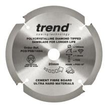 Trend PCD/FSB/1654 Fibreboard PCD Saw Blade 165mm x 4T x 20mm Trend PCD/FSB/1654 Fibreboard PCD Saw Blade 165mm x 4T x 20mm