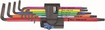 Wera 967/9 TORX® XL Multicolour HF 1 L-key 9 Piece Set With Holding Function