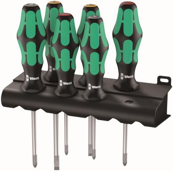 Wera 335/350/355/6 6 Piece Kraftform Screwdriver Set & Rack Wera 335/350/355/6 6 Piece Kraftform Screwdriver Set & Rack