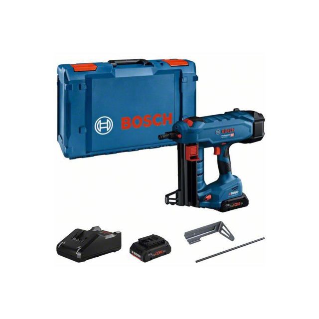 Bosch GNB 18V-38 Cordless Concrete Nailer With 2x Procore 4.0Ah Batteries