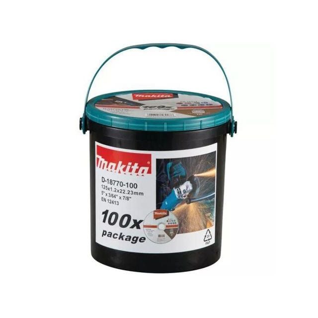 Makita D-18770-100 Thin 125MM Cutting Discs Tub Of 100