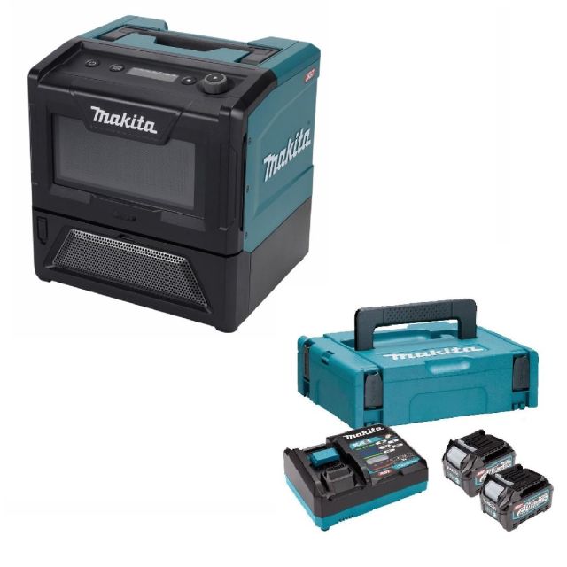 Makita MW001G 40Vmax XGT Cordless Microwave With 2.5Ah Power Source Kit