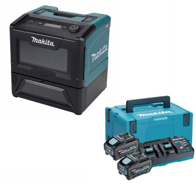 Makita MW001G 40Vmax XGT Cordless Microwave With 5Ah Power Source Kit