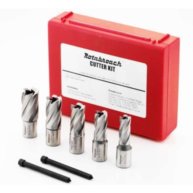 Rotabroach Cutter Set RAPK2000 14,16,18,20,22mm +2pins